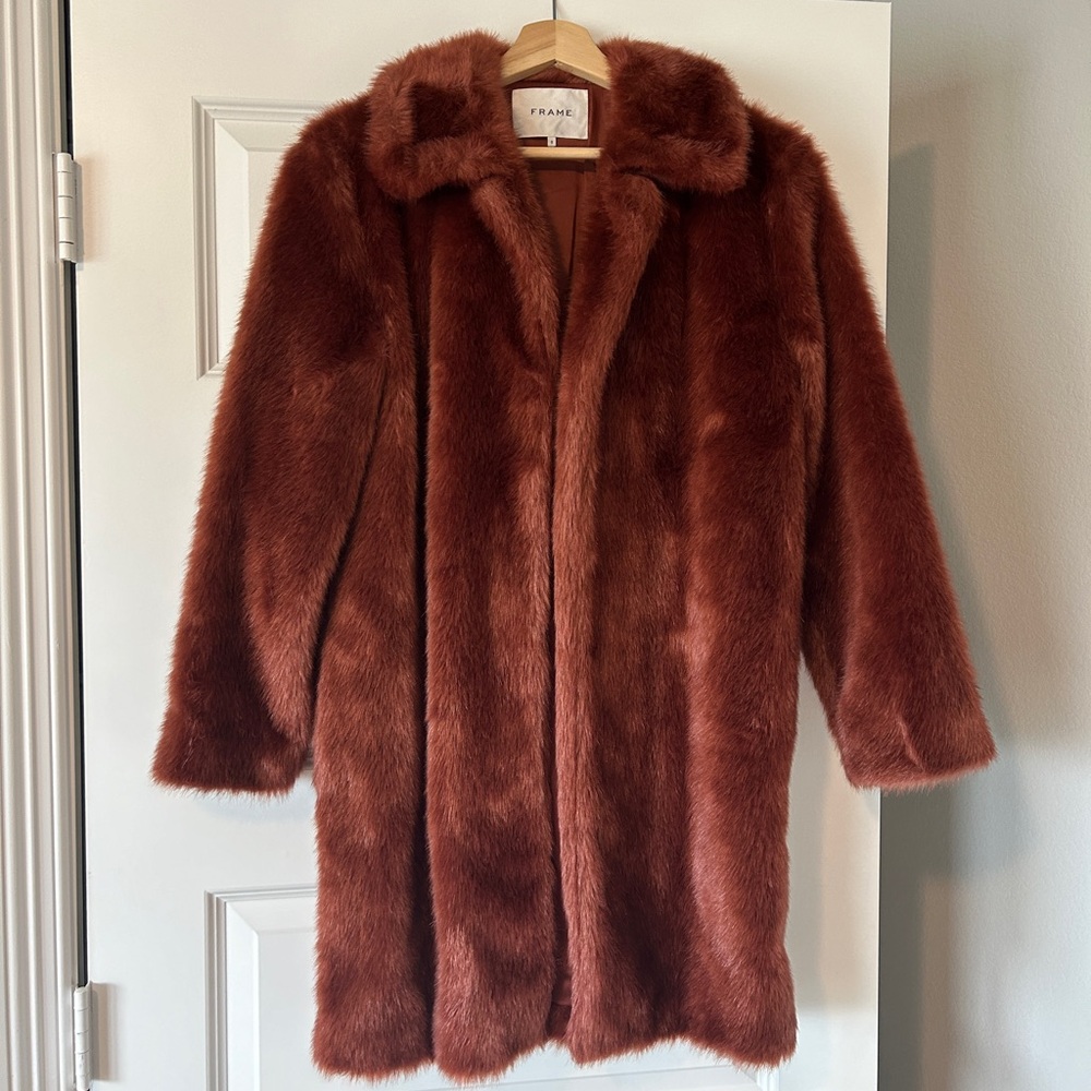 Frame Faux-Fur Coat